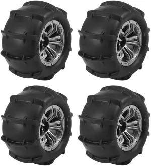 Rc Car Wheel Rim Tire Compatible with Xinlehong Q901 Q902 Q903 9130 9136 9137 9138 for Hosim 1/16 RC Car Upgrade Parts 4Pcs 85mm Snow Sand Wheel Tire Tyre
