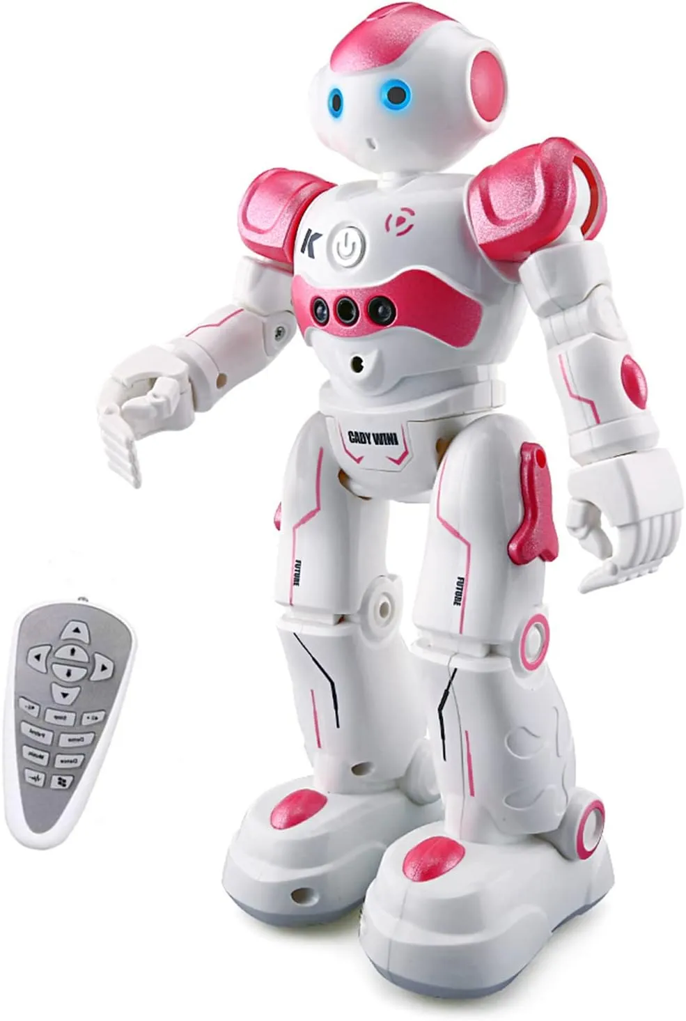 RC Robot Toys Gesture Sensing Smart Robot Toy for Girls Can Singing Dancing Speaking Christmas Birthday (Pink)