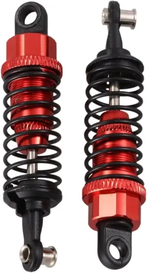 Rc Shock Absorber For Wltoys A959 A969 A979 K929 A949-55 1:18 2Pcs Aluminum Shock Absorber Upgrade Parts Red Rc Car Parts And Accessories Replacement Use