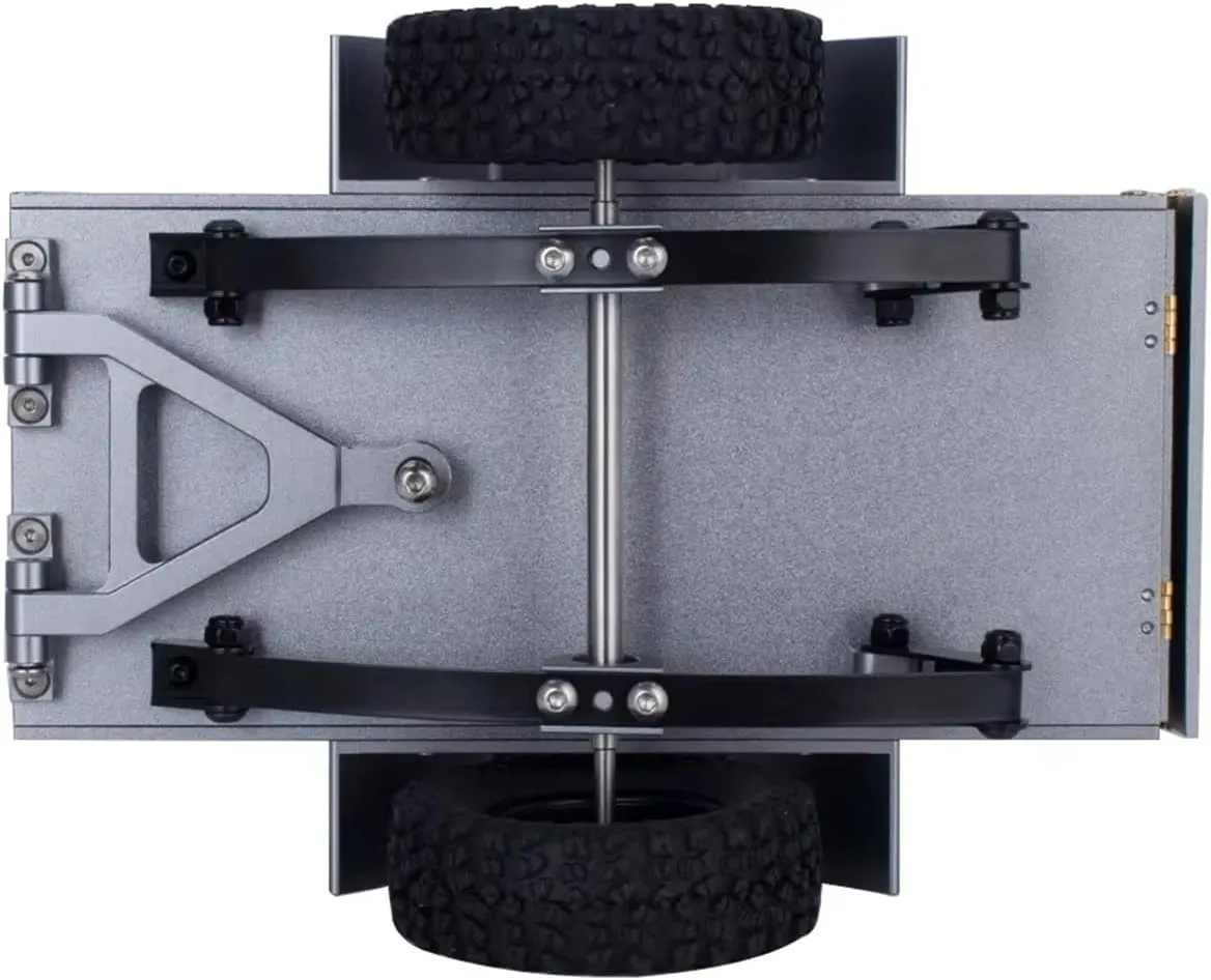 RC Spare Part Compatible with TRX4M for Defender for Bronco K10 for SCX24 for FMS Utility Trailer with Ball Head Tool for Small 1/18 1/24 RC Crawler Car(Gray)