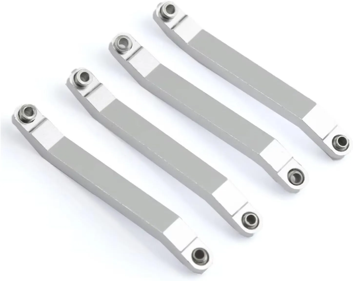 Rc Special Connecting Rod for MN D90 D91 D96 D99 D99S MN90 1/12 8pcs Metal for Chassis Pull Rods Fixed Link Suspensionv RC Car Parts and Accessories Upgrade Replace Use(Silver)