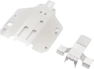 RC Upgrade Accessories for Feiyue FY03 FY06 FY07 FY08 1/12 2pcs Stainless Steel for Chassis and Rear Axle Protector Skid Plate RC Car Upgrade Parts