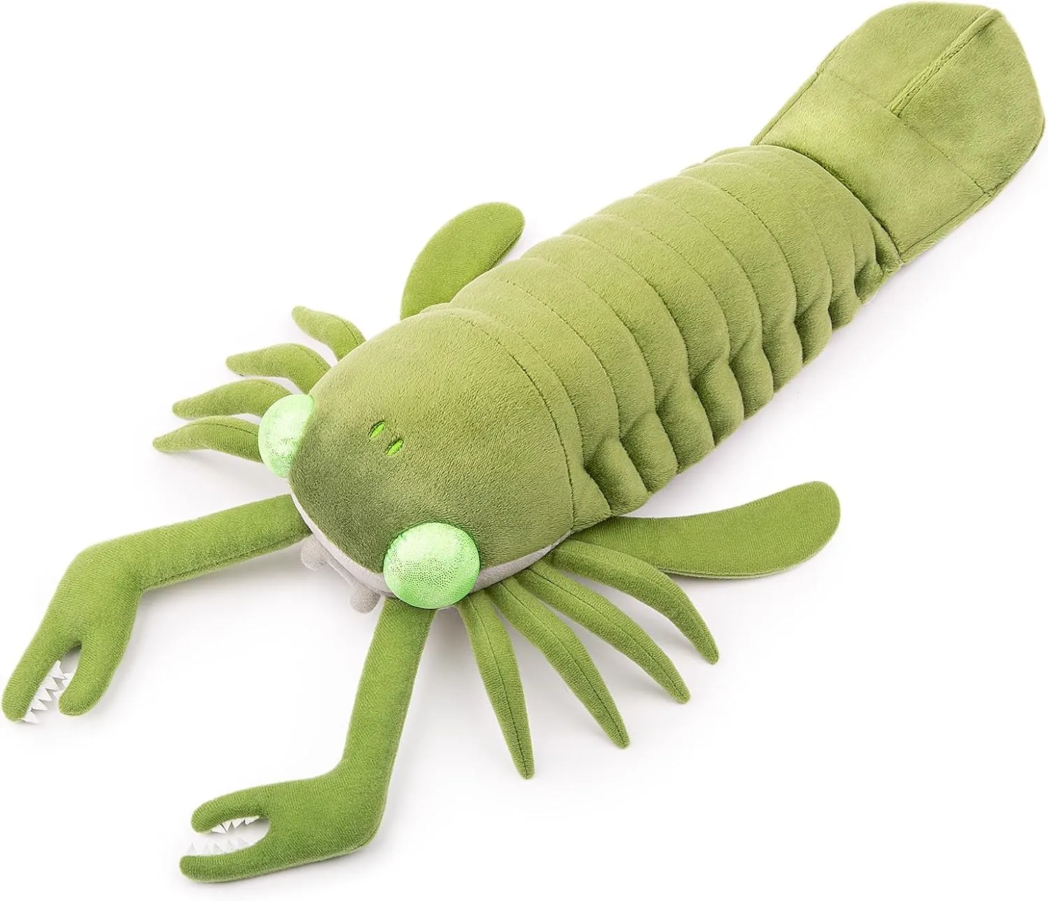 Realistic Cambrian Ancient Organism Eurypteroid Plush Toy - Simulation 16.5" Lifelike Cambrian Sea Creature Eurypteroid Stuffed Animals, Unique Distant Era Ocean Model Plushie Gift for Kids