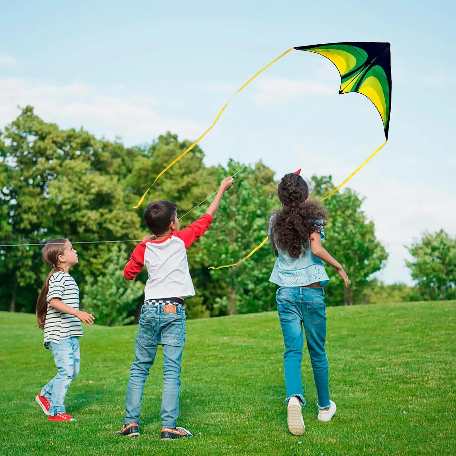 Red Large Delta Kites Flying Toys for Kids & Adults Easy to Fly