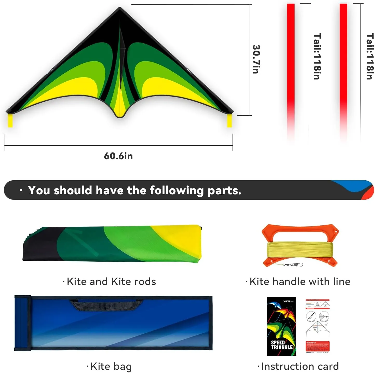 Red Large Delta Kites Flying Toys for Kids & Adults Easy to Fly