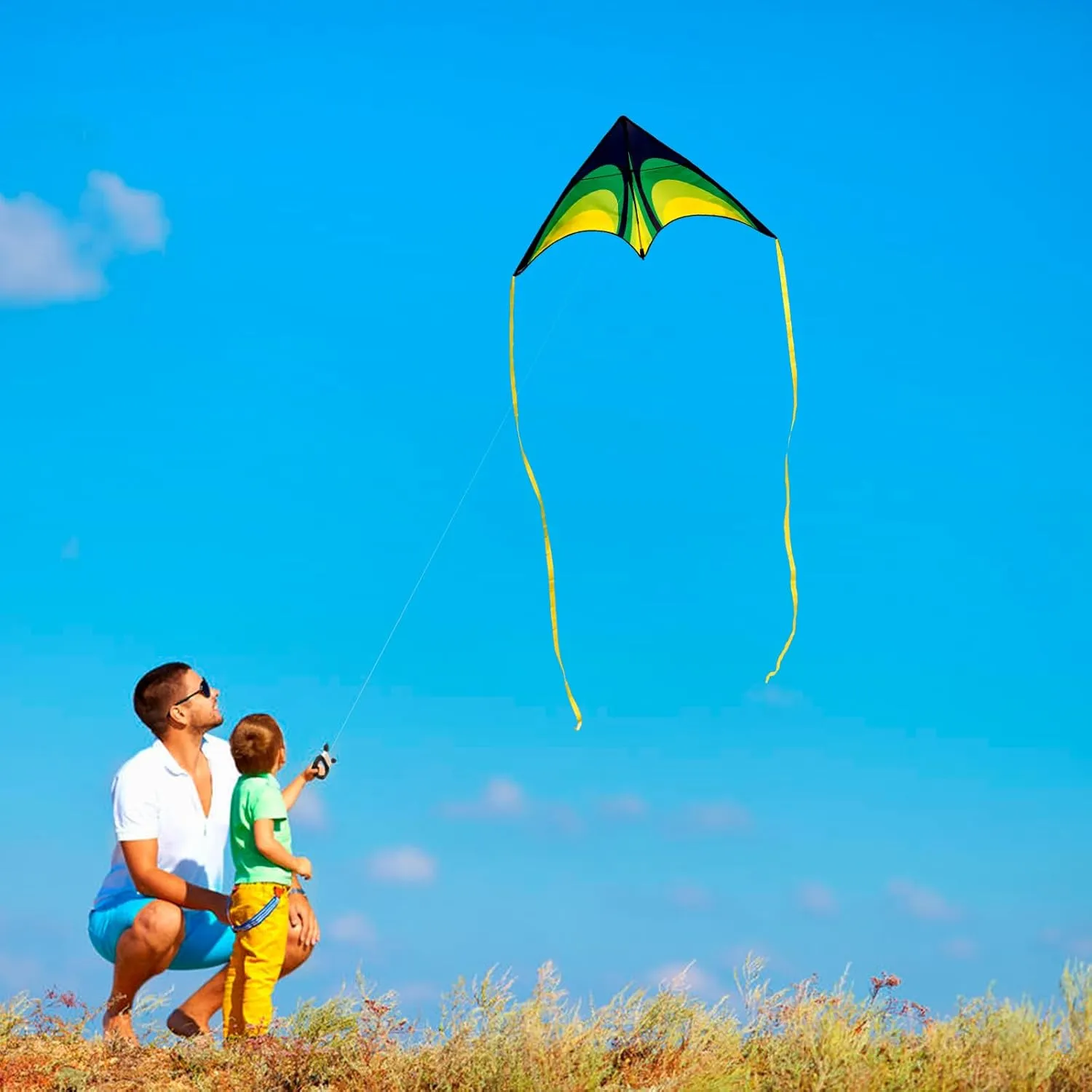 Red Large Delta Kites Flying Toys for Kids & Adults Easy to Fly