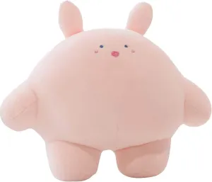 REFAHB 15.7 inch Cute Rabbit Plush Stuffed Animal Body Pillow Fat Cartoon Cylindrical Body Pillows for Kids, Super Soft Hugging Toy Gifts for Bedding, Kids Sleeping Nap Kawaii Pillow