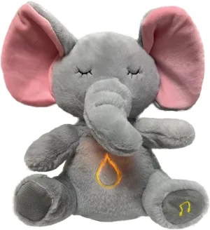 Relief Elephant Breathing Stuffed Animal Soother Koala Bear Anxiety Relief Koala Breathing with Sensory Details Music Lights Rhythmic Breathing Motion (Elephant)