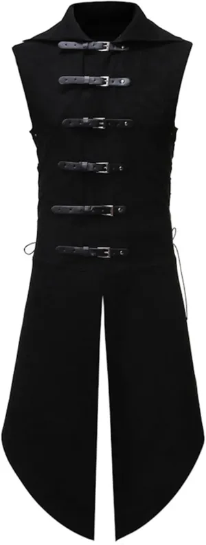 Renaissance Vest Men 2023 Vintage Jacket Halloween Costume Sleeveless Medieval Court Clothes Victorian Frock Coat
