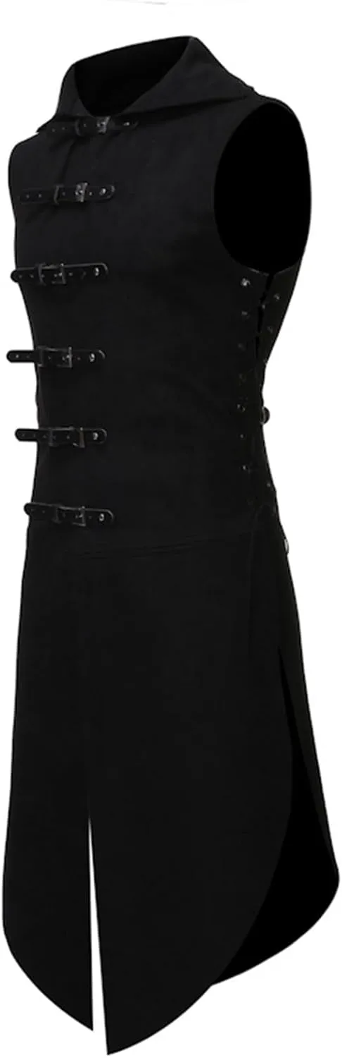 Renaissance Vest Men 2023 Vintage Jacket Halloween Costume Sleeveless Medieval Court Clothes Victorian Frock Coat