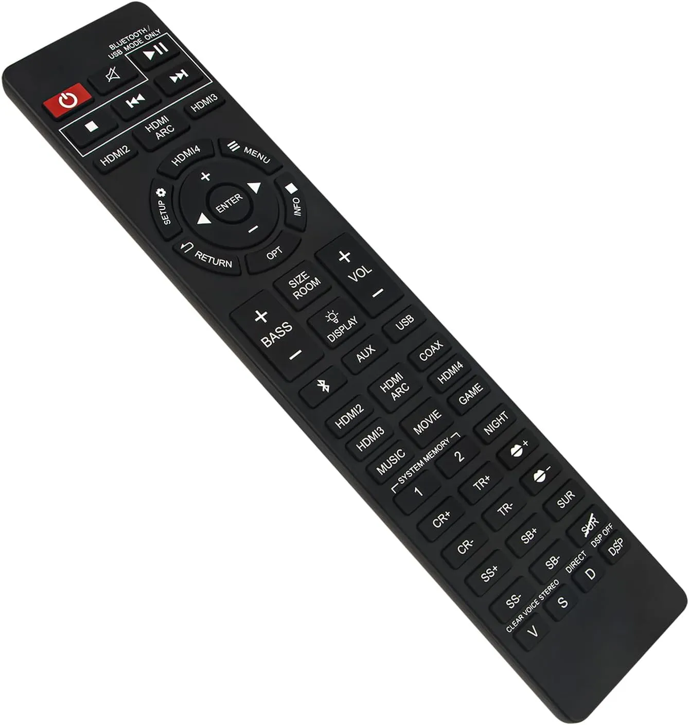 Replaced Remote Control -ALLIMITY- Fit for Nakamichi Shockwafe DTSX or SSE Soundbar Remote Control 7.1, 7.2 and 9.2 DTSX/Dolby Atmos/SSE soundbar Systems
