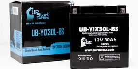 Replacement for YIX30L-BS Battery 12V 30AH SLA - Compatible with Moto Guzzi V7, 2014 Polaris Ranger, 2018 Polaris Rzr, 2010 Polaris Ranger, 2011 Polaris Ranger, 2015 Polaris Rzr, 2012 Polaris Ranger