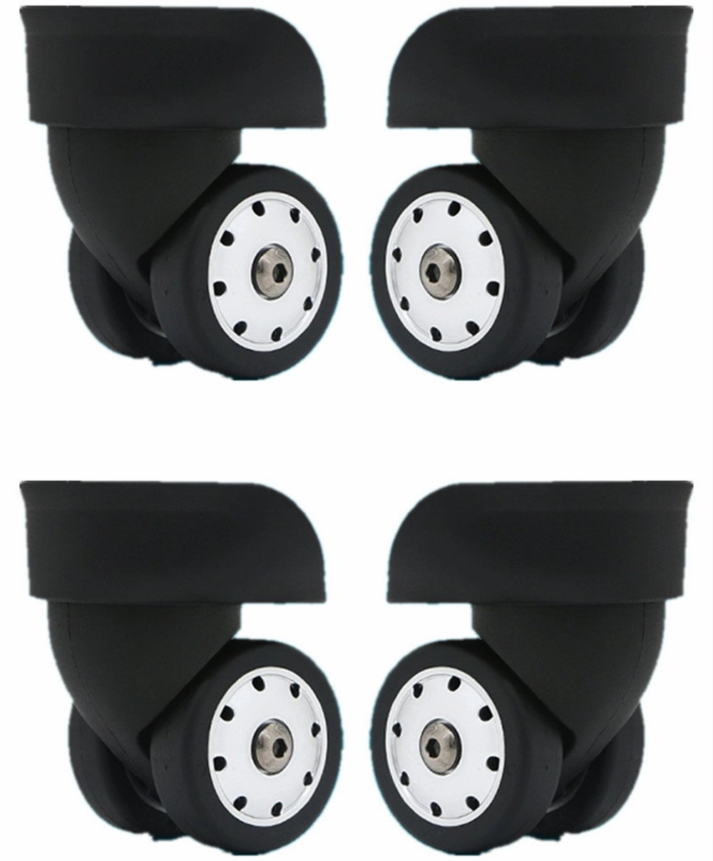 Replacement Luggage Wheels W046# S Size (Di Long) Replacement Plastic Wheels/Luggage Spinner Wheels (2 Pair/Set)