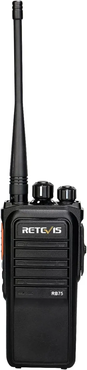 Retevis RB75 GMRS 2 Way Radios, 4500mAh Big Battery, IP67 Walkie Talkies Long Range, Repeater Capable, Emergency Radios, Rugged Walkie Talkies for Hunting Hiking Camping (1 Pack)