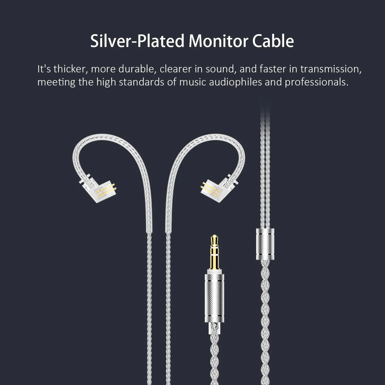 RitMoment IE10 Wired Earbuds - Professional IEM Earphones, Clear Sound & Deep Bass, Dual Magnetic Dynamic Driver, in Ear Monitors for Musicians, Audiophiles & Gamers (3.5mm Plug with Mic, Black)