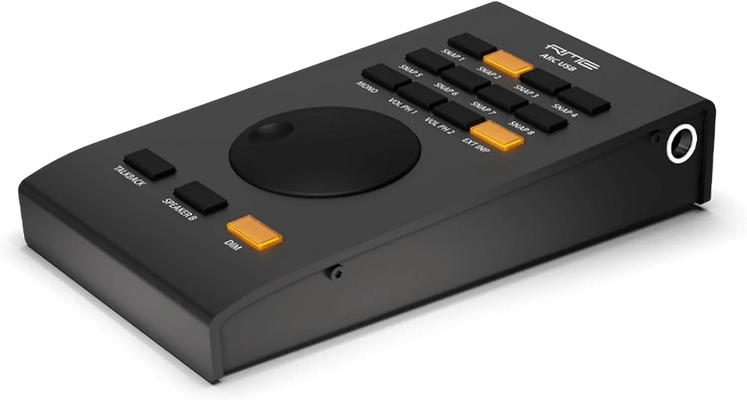 RME Advanced Remote Control USB | Programmable Controller for Fireface UFX  and UFX II, Black