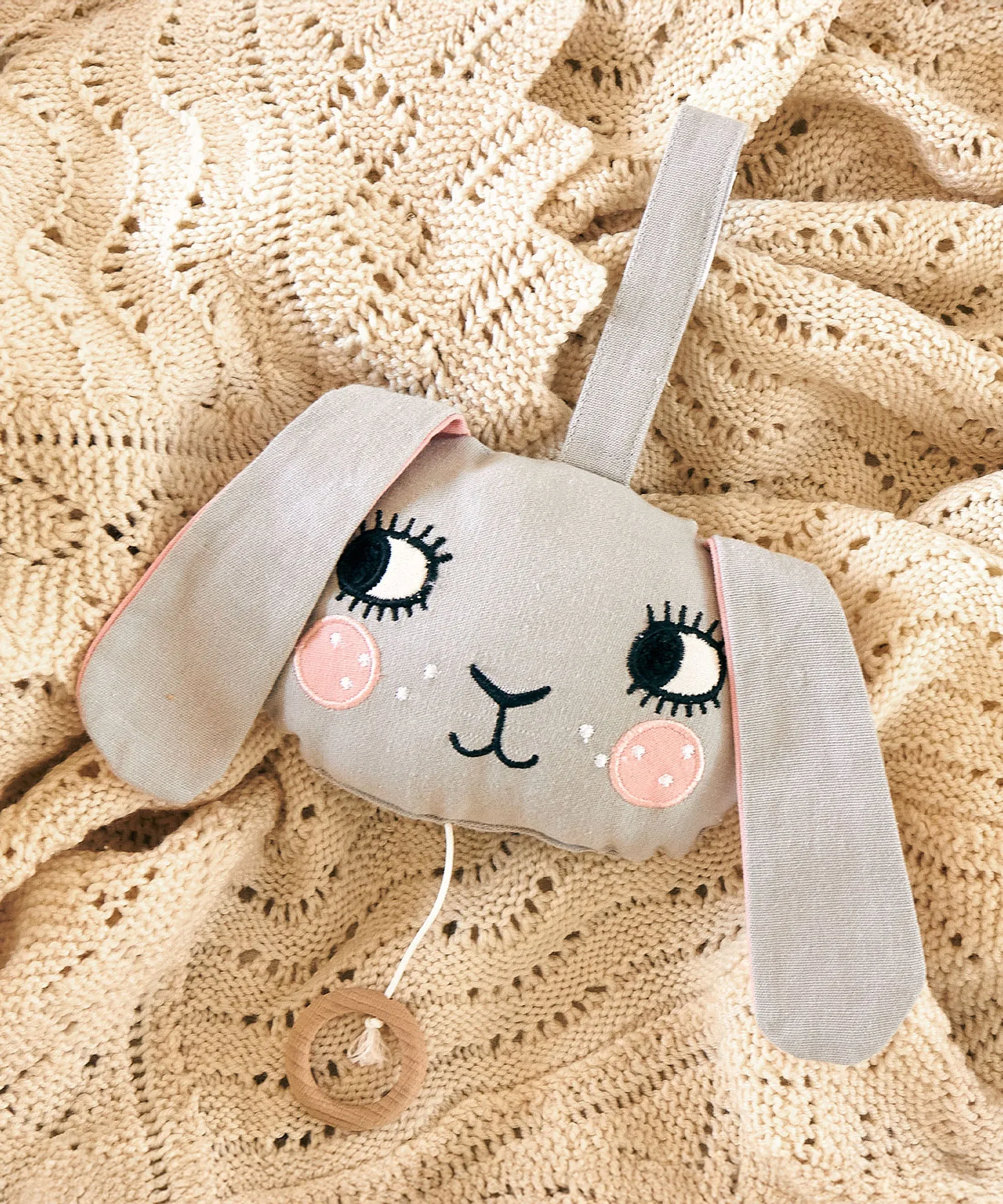 Roommate Musical Baby Mobile - Bunny