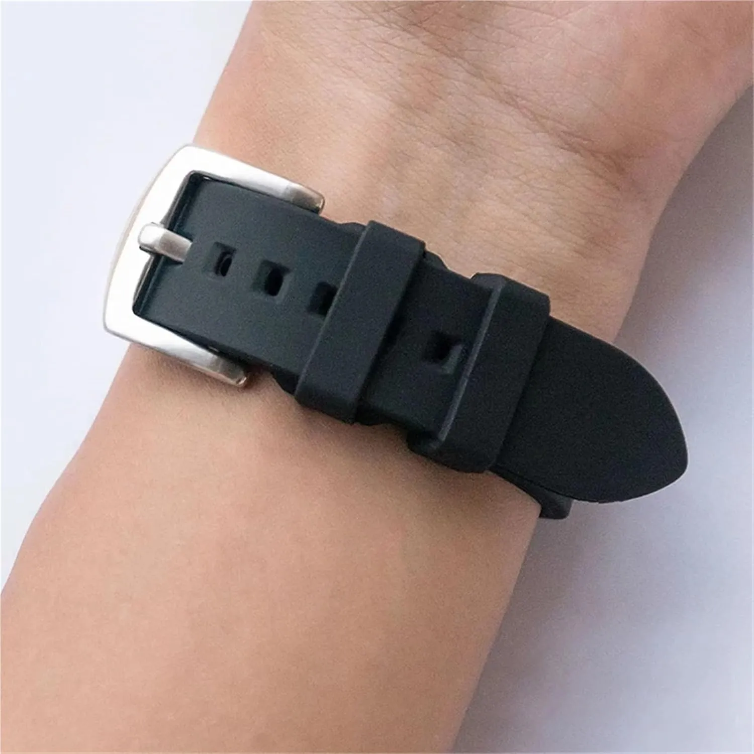 Rubber Watchband18mm 19mm 20mm 21mm 22mm 24mm Strap Watch Accessories Bracelet Quick Release Men And Women