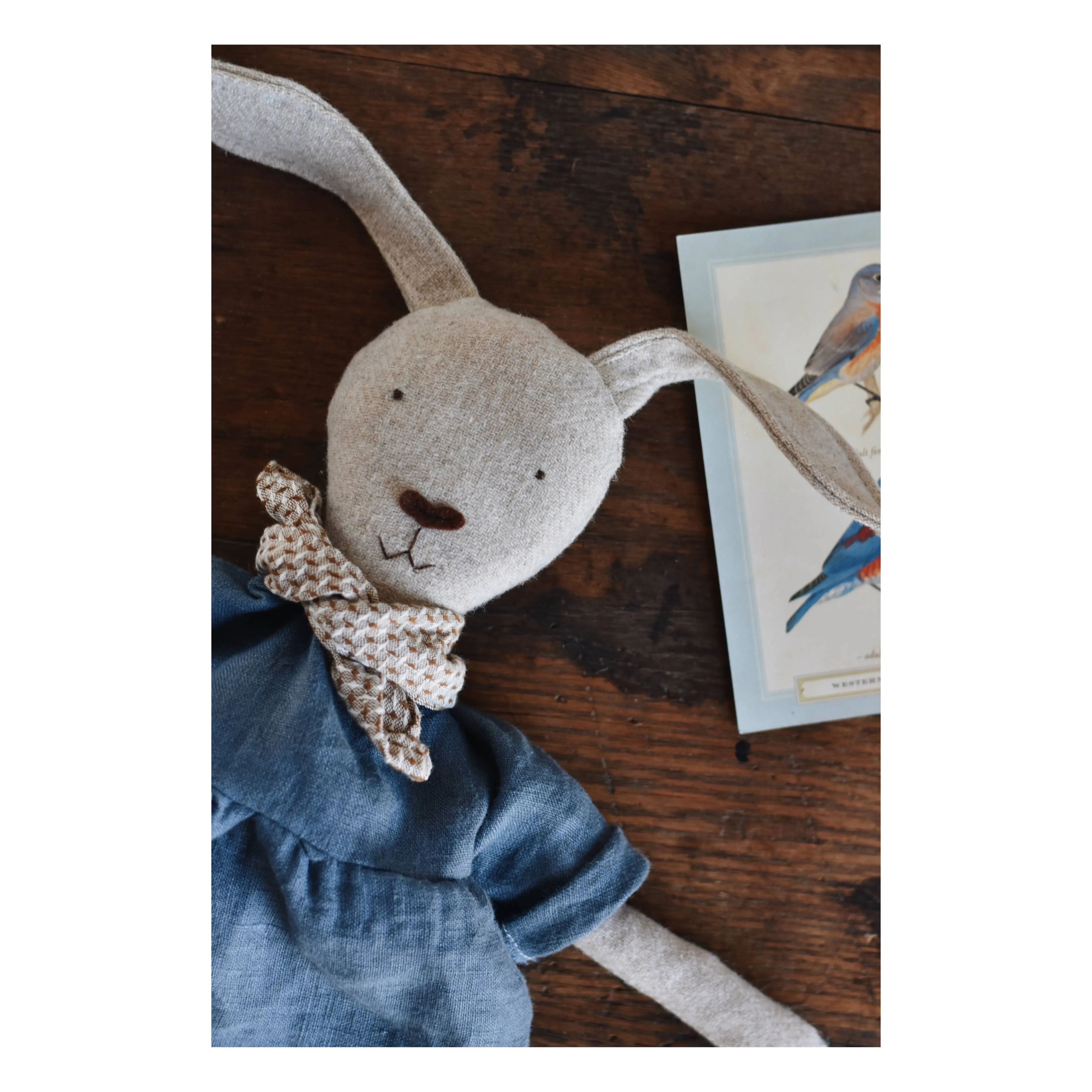 Ruthie the Rabbit - Bluebird smock dress