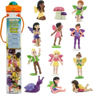 Safari Ltd. Friendly Fairies Super TOOB - 10 Adorable Fairy Figurines - Detailed Hand-Painted Toy Figures For Boys, Girls & Kids Ages 3 