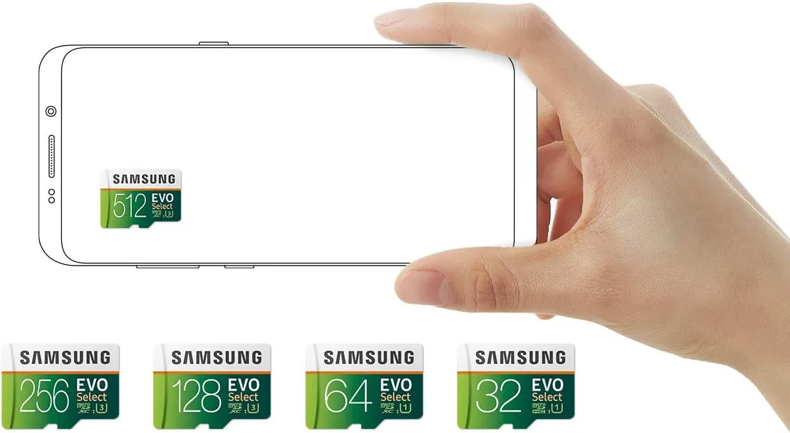 SAMSUNG: EVO Select 128GB MicroSDXC UHS-I U3 100MB/s Full HD & 4K UHD Memory Card with Adapter (MB-ME128HA)
