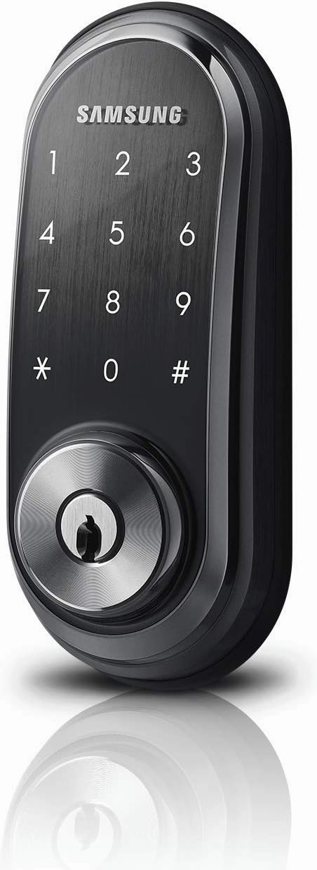 Samsung SHP-DS510MK Digital Door Lock SHP-DS510 Black Keyless Electronic Deadbolt   Emergency Keys FIT Most Doors