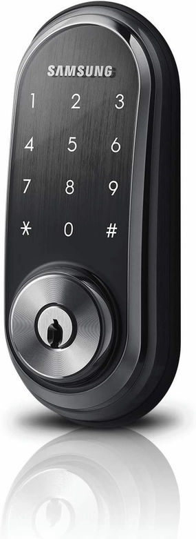 Samsung SHP-DS510MK Digital Door Lock SHP-DS510 Black Keyless Electronic Deadbolt   Emergency Keys FIT Most Doors