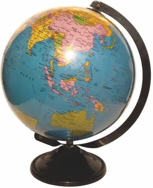 Samyuktha Star Educational Laminated Desk and Table Top Political World Globe/Desk Globe/Political Globe/Study Globe / 8 inches