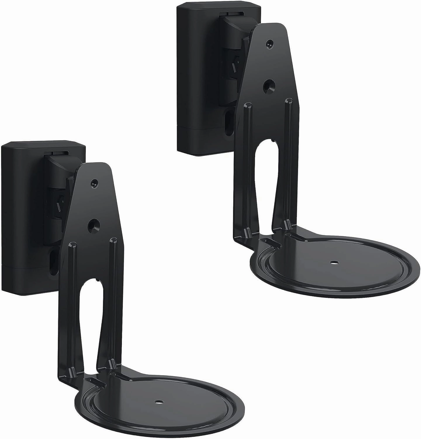 Sanus Speaker Wall Mounts for Sonos Era 100™ Pair - Swivel & Tilt Speaker Mount with Easy 15-Minute Install - Black, 2-Pack