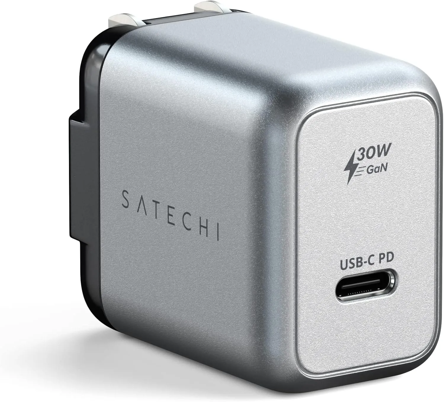 Satechi 30W USB C Charger Block – Supports Power Delivery – Fast Compact Wall Charger for MacBook Pro, MacBook Air, Google Pixelbook, ThinkPad, Dell XPS, iPad Pro, Galaxy S22, iPhone 16/15/14