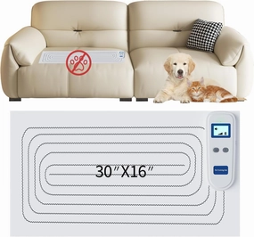 scat mat for Cats -3 training modes,carpet protector,Indoor cat Deterrent Pad, Dog-Dog safetyPet Shock Pads,Dog Feces pad,prevents cats from jumping onto kitchen countertops, sofas, and beds(30"x16")
