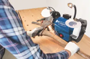Scheppach BG200AL 200mm Brushless Electric Bench Grinder 240V