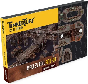 Sci-Fi Terrain: MagLev Rail Add-on, Abandoned Theme, Sturdy, Affordable, Great-Looking Full-Color Terrain, Quick and Easy to Assemble, Virtually Limitless Setups