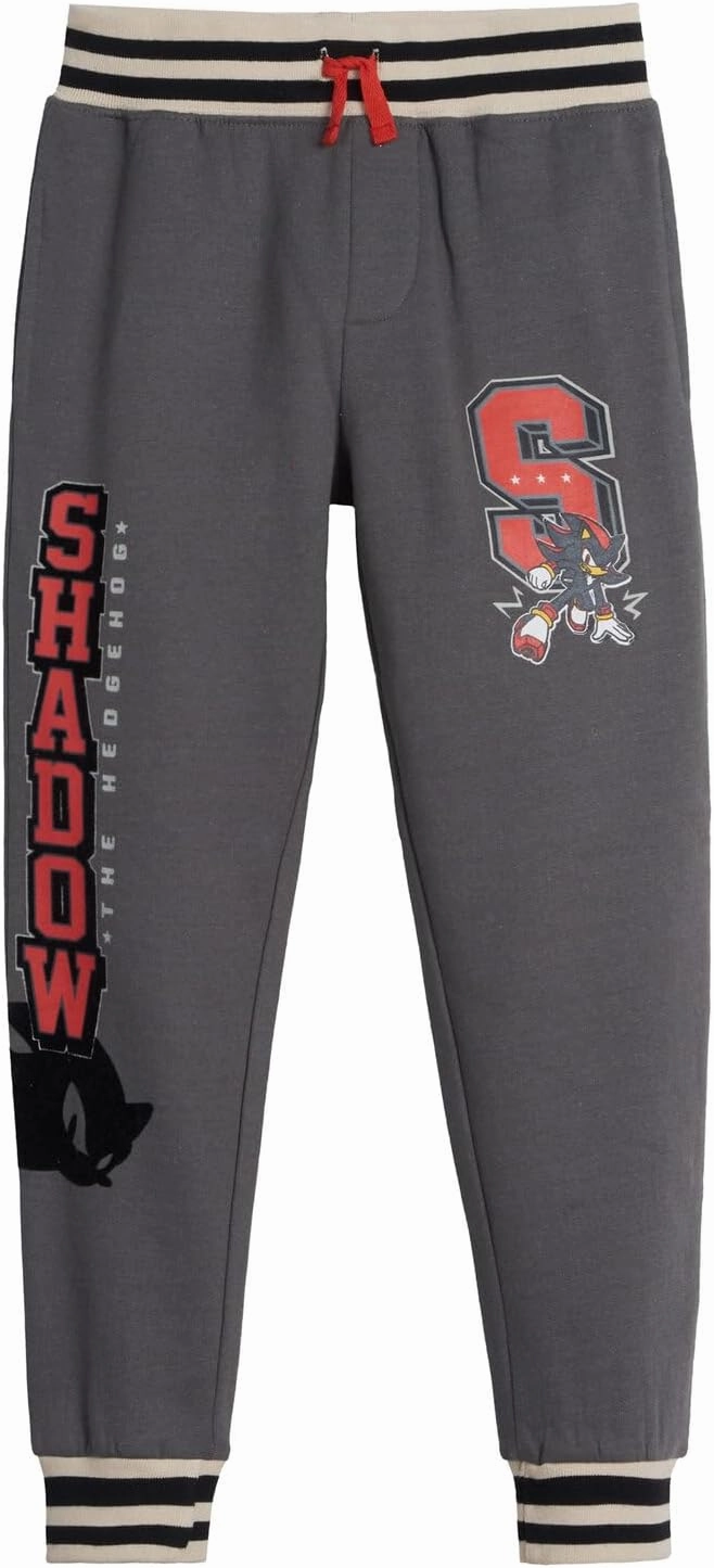 SEGA Sonic the Hedgehog Fleece Bomber Jacket and Jogger Pants Little Kid to Big Kid Sizes (4-14-16)