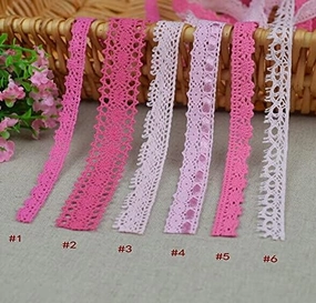 SELCRAFT 9mm -28mm Width 20meters/ lot Mixed Colored 100% Cotton Lace for Fabric/Home Furnishing Warp Knitting DIY Garment Accessories Style 1750