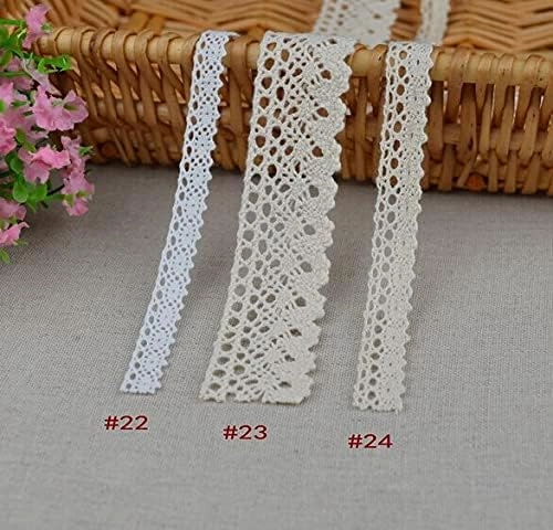 SELCRAFT 9mm -28mm Width 20meters/ lot Mixed Colored 100% Cotton Lace for Fabric/Home Furnishing Warp Knitting DIY Garment Accessories Style 1750