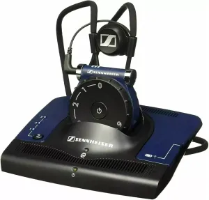 Sennheiser Set 840 S Wireless Stereo TV Listening System - Enhanced Sound for Hearing Aid Users, Long-Range RF Transmission, Customizable Audio Settings, Rechargeable Battery