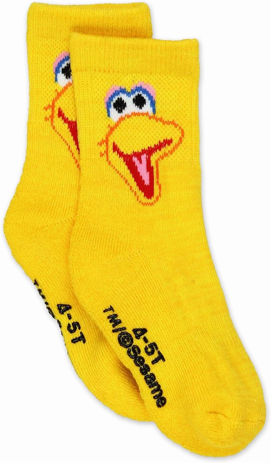 Sesame Street Elmo Boy's Girl's Multi Pack Crew Socks with Grippers (Baby/Toddler)