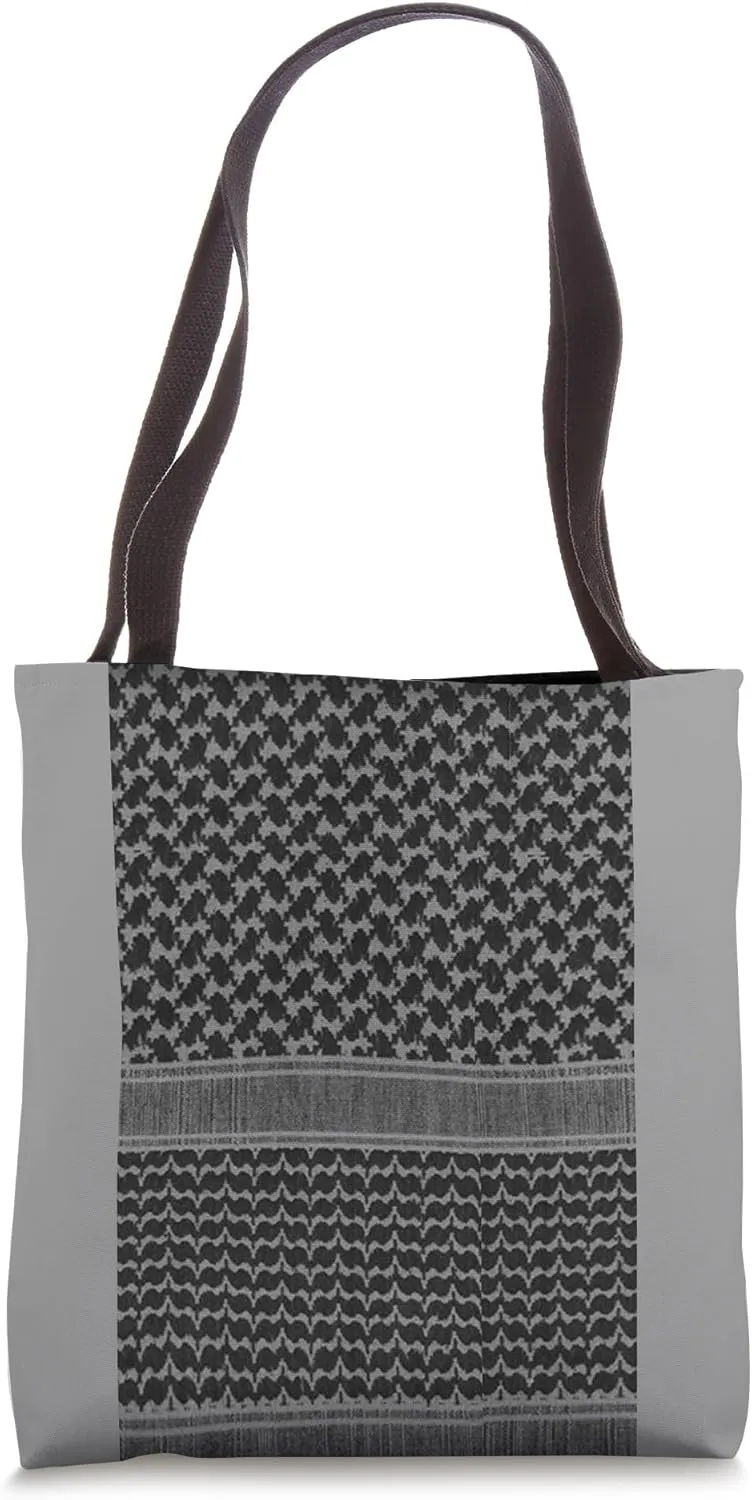 SHEMAGH Desert Camouflage Military Camo Dark KEFFIYEH Tote Bag
