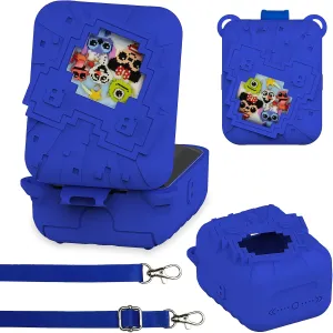 Silicone Case for Bitzee Disney Interactive Toy Digital Pet, Protective Cover for Bitzee Disney Virtual Digital Pet Accessories (Blue)
