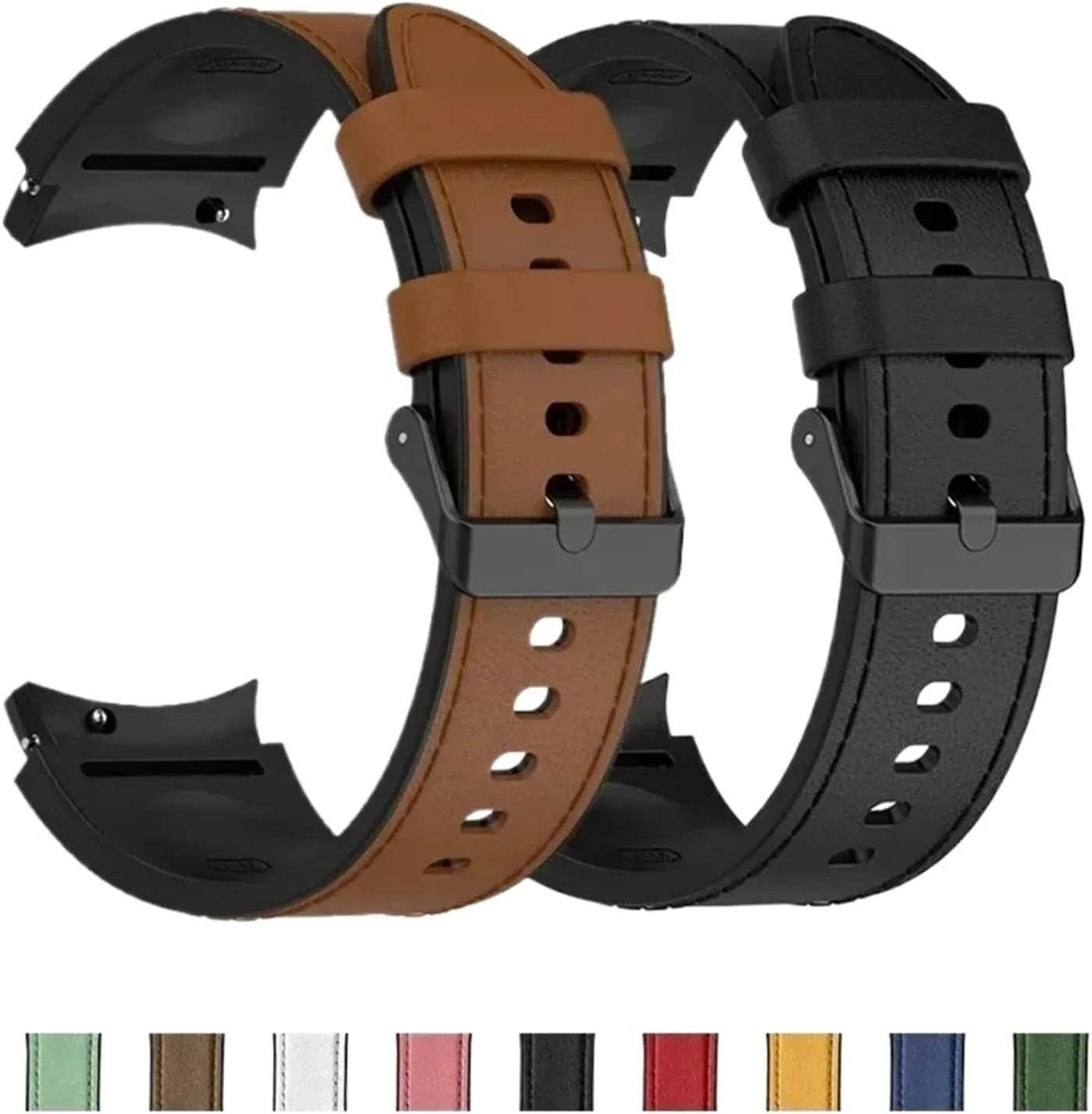 Silicone Leather Strap Watch Classic Sports Replacement Bracelet For Men Women Quick Release Universal