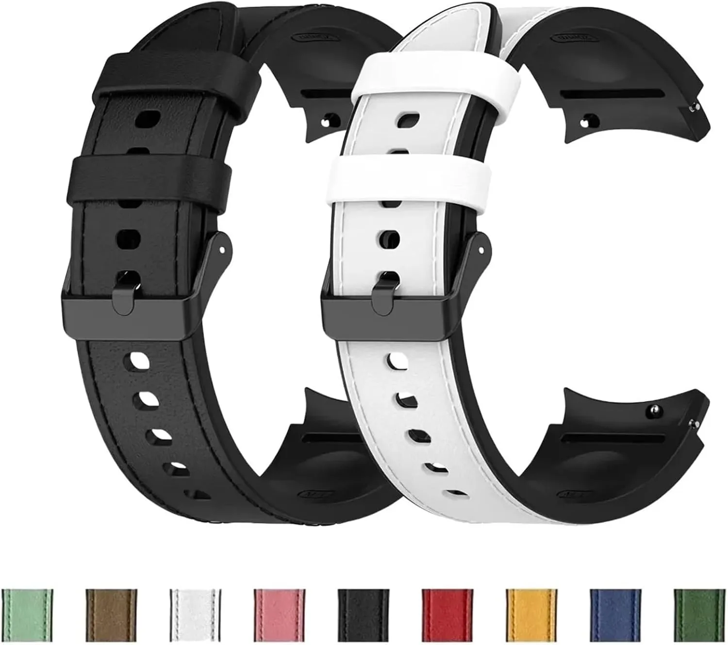 Silicone Leather Strap Watch Classic Sports Replacement Bracelet For Men Women Quick Release Universal