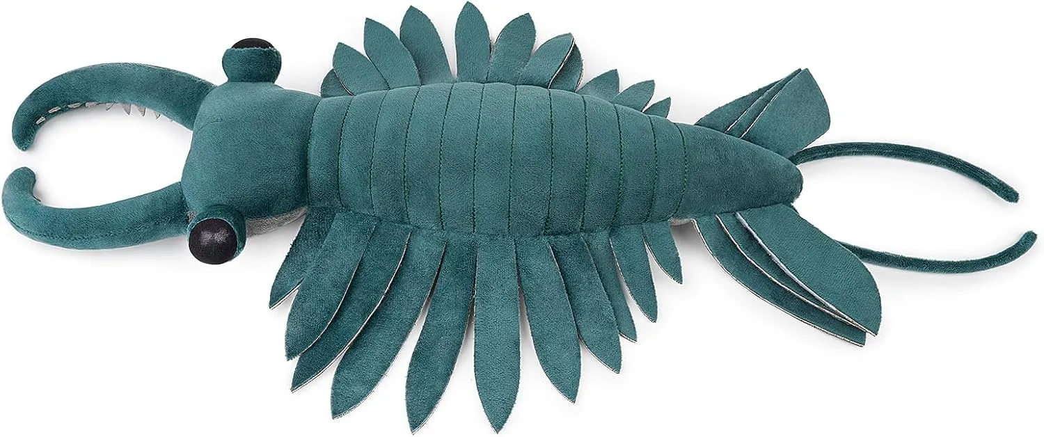 Simulation Anomalocaris Plush Toy 21 Inch, Cute Soft Anomalocaris Stuffed Animal for Kids Boys and Girls,Green