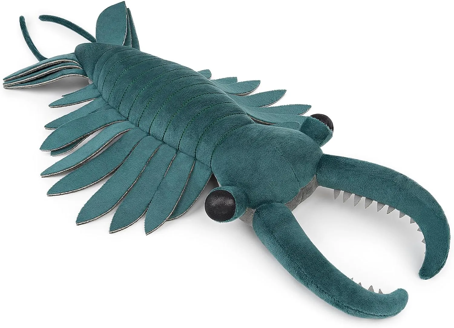 Simulation Anomalocaris Plush Toy 21 Inch, Cute Soft Anomalocaris Stuffed Animal for Kids Boys and Girls,Green