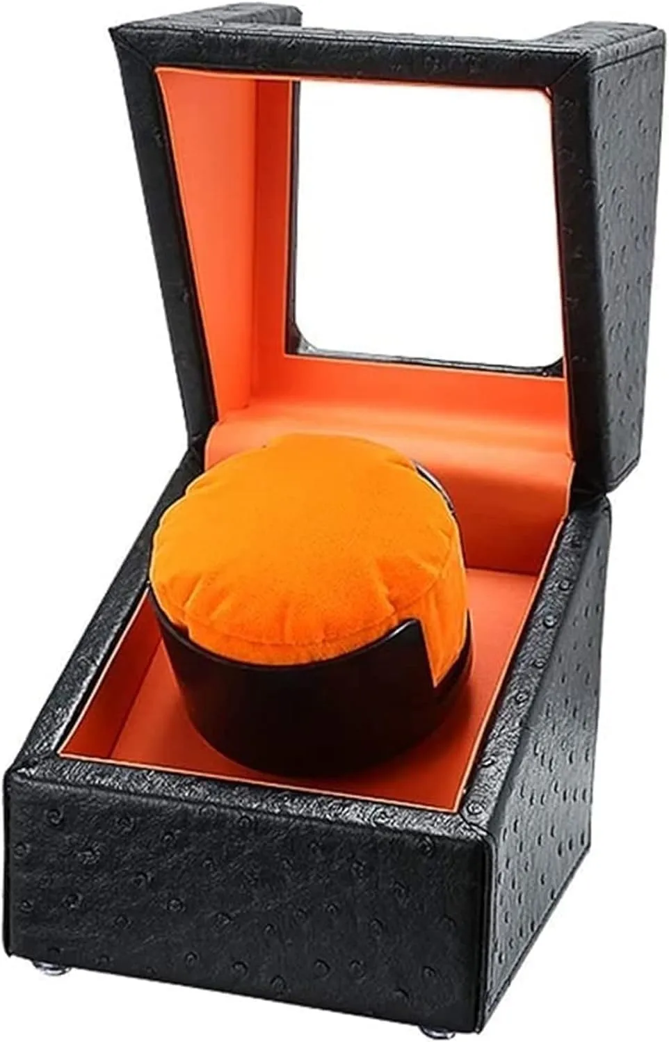 Single Watch Winder Box Motor Flexible Plush Pillow 4 Rotation Modes Setting Automatic