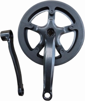 Single Speed Folding Bicycle Crankset 40T 152mm Crank Bike Chainring Chain Wheel Sprocket Wheel Aluminum Alloy Bike Accessories