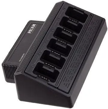 Six Bay Rapid Desk Charger for Hytera (HYT) PD706V-1 Rechargeable Two Way Radio (Built-in Power Supply)