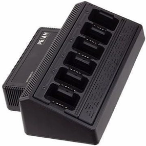 Six Bay Rapid Desk Charger for Simoco SRP8000 Rechargeable Two Way Radio (Built-in Power Supply)