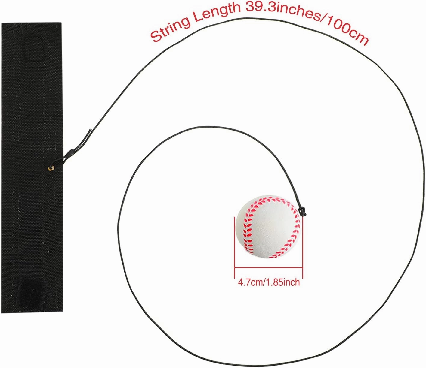 Skylety Wrist Return Ball Rubber Sport Ball with Strap and String Rebound Bouncy Balls Toy on Elastic String Toy for Teens Adults Wrist Exercise Play