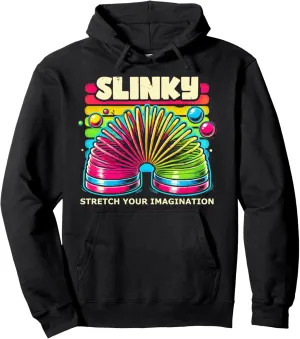 Slinky Toy Slinky Spring Retro 90s Toy Slinkies Pullover Hoodie